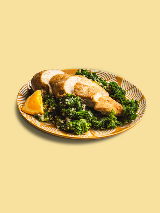 Pan Roast Chicken Breast, Honey & Orange Superfood Salad